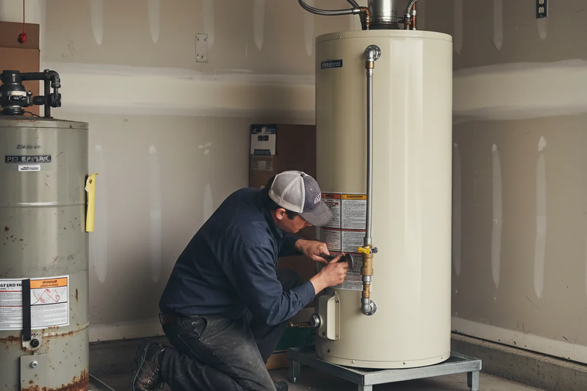 Water heater and shutoff valve replacement in Reedley